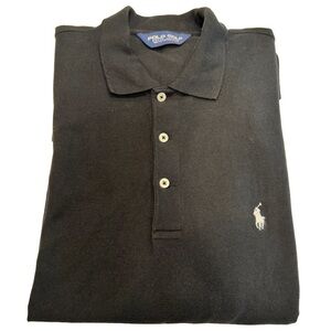 Ralph Lauren Golf Men's XL Black Polo Shirt Short Sleeve Embroidered Pony Logo
